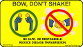 Bow, Don't Shake! Screen Saver - Yellow